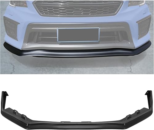 Miniatura 1 de HECASA Borde de parachoques delantero compatible con Subaru WRXWRX STI (Sedan) 2015-2021, protección divisora debajo de la barbilla, color negro