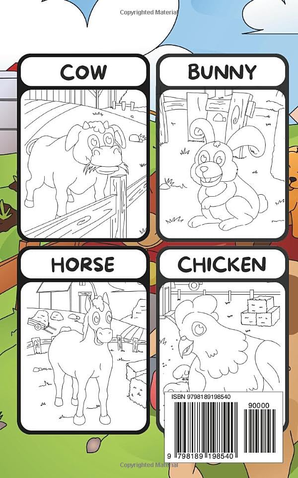 ITTY-BITTY BARNYARD Tiny Travel Coloring Book for Kids: a Fun On-the-Go Activity to Keep Little Hands Busy in Restaurants, Planes & Waiting Rooms image 3