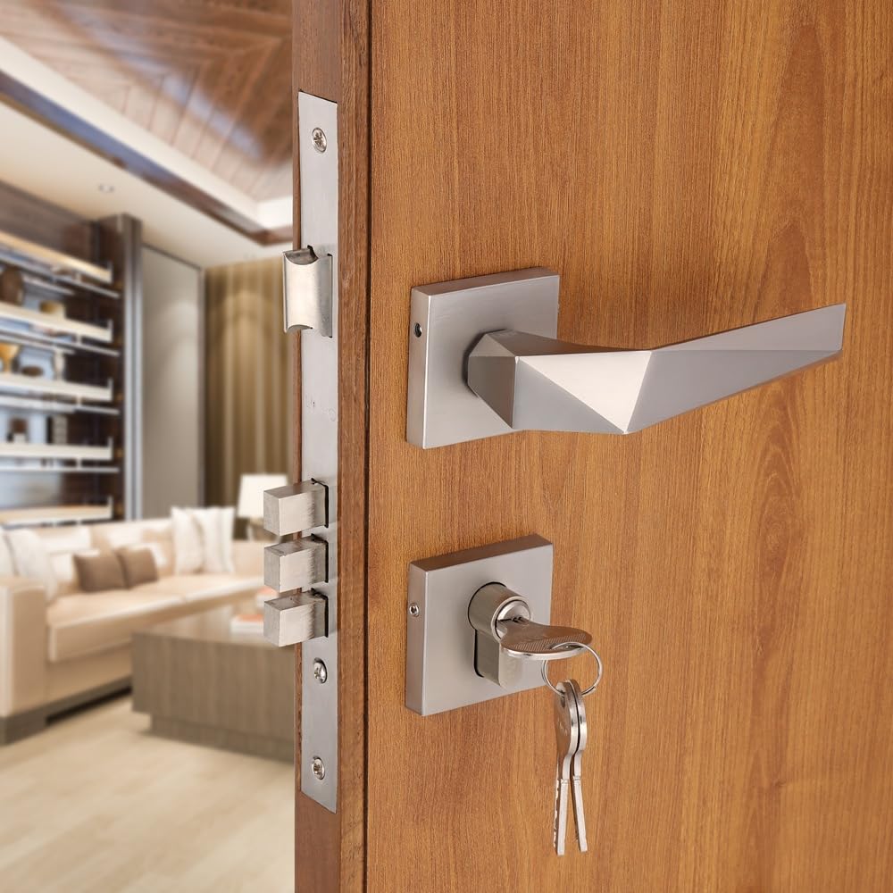 LAPO Premium Main Door Lock Set | Solid-Core 50x85mm Lock Body with 70mm Cylinder | 3 Brass Keys | Universal Left/Right Fit | Suitable for 30–50mm Doors | Antique Finish | 3 Yrs Warranty | RO-126 — Amazon image 16