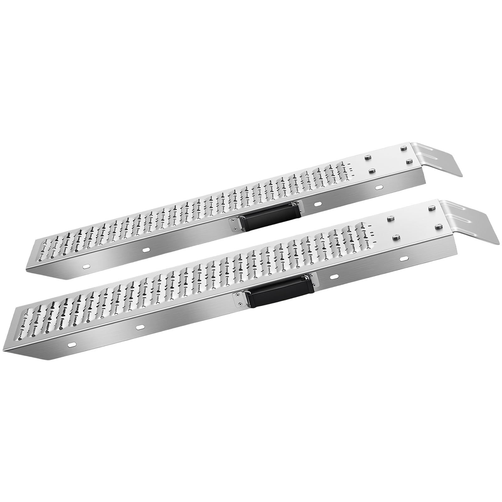 VEVOR Auffahrrampen 2 STK. Laderampen 985 x 225 mm, Anhängerrampen mit Antirutschplatten & 544 kg Gesamttragfähigkeit, Verladerampen Stahlrampen für Motorräder Rasenmäher Traktoren Anhänger