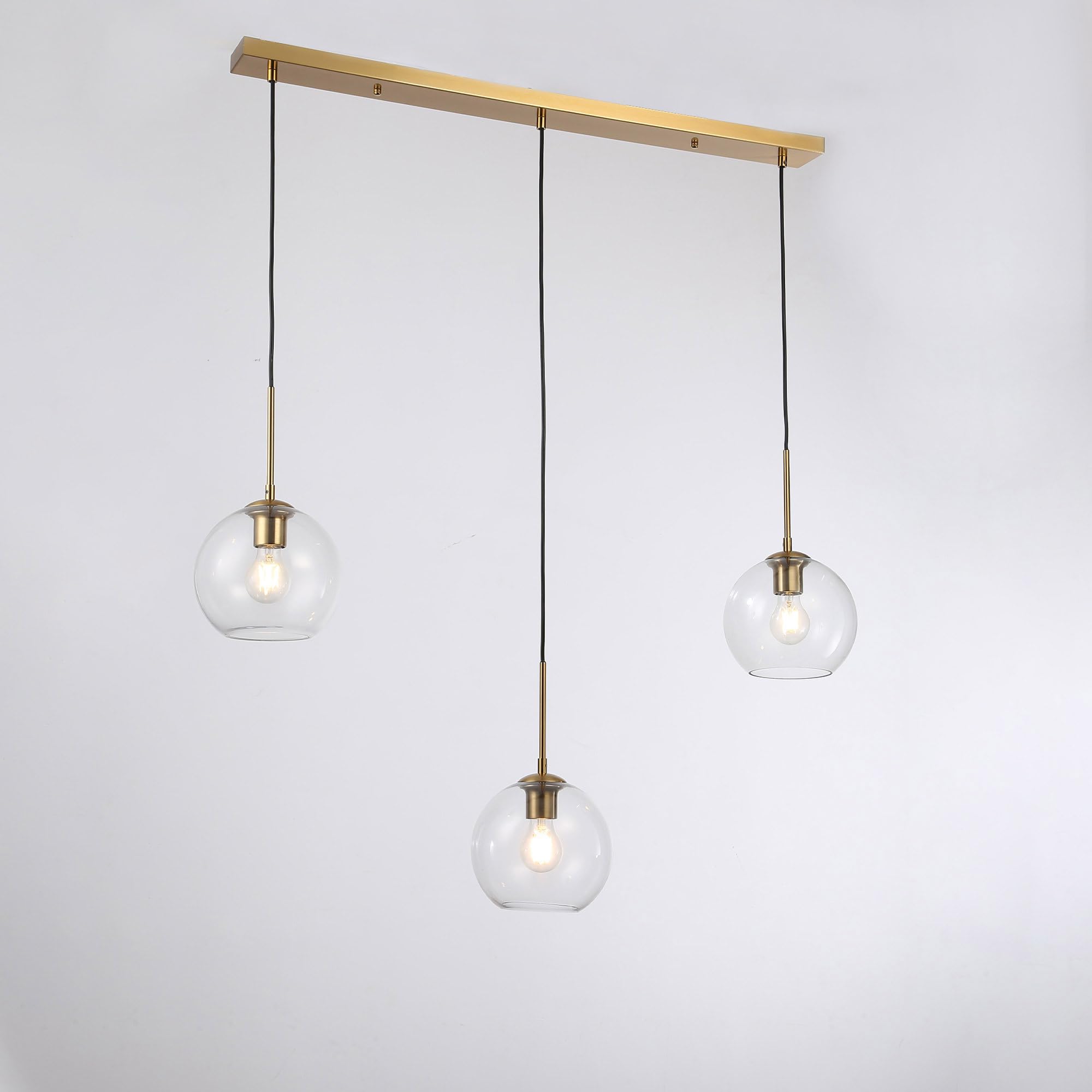 B·LED BARCELONA LED Lampada a sospensione tripla in vetro Merce - 3 x E27