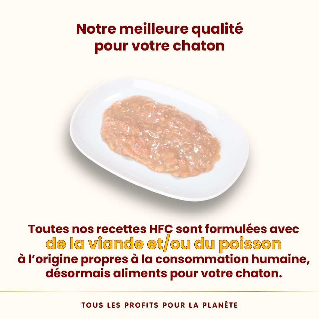 almo nature HFC Kitten - Nourriture Humide pour Chatons - Saumon et Thon - 70 g x 24 Boîtes