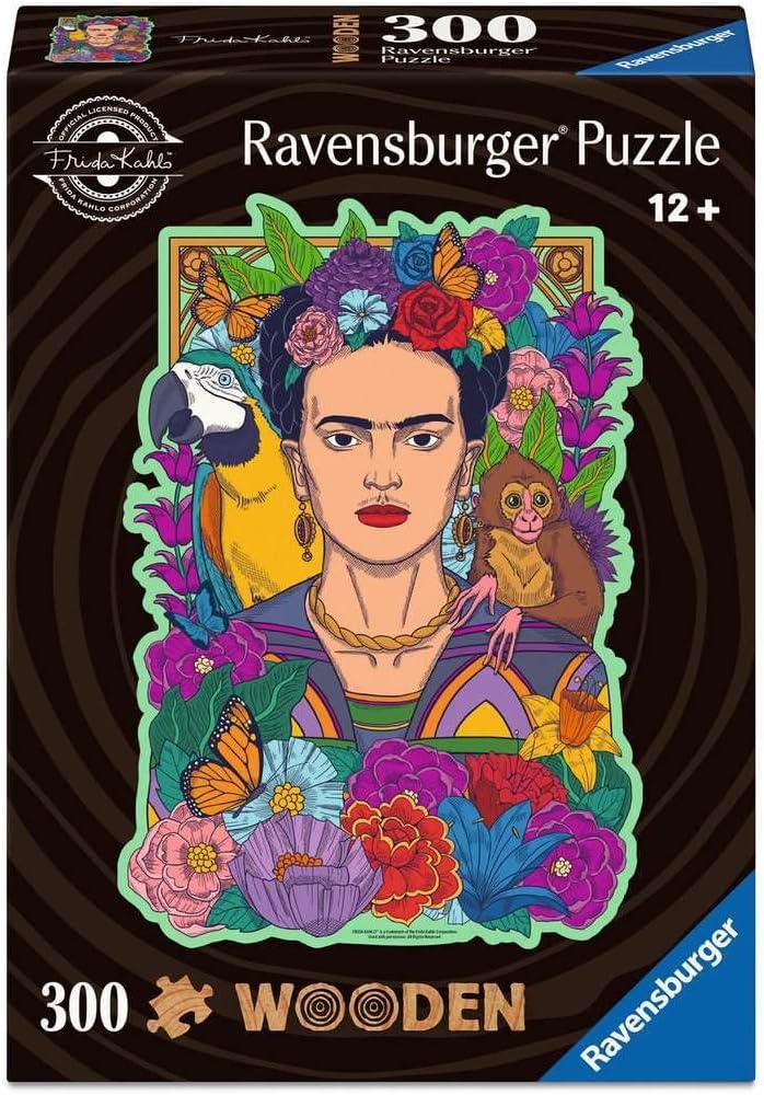 Ravensburger Frida Kahlo 300 Piece Wooden Jigsaw Puzzle | Premium Quality Made in Europe | FSC Certified Sustainable Materials