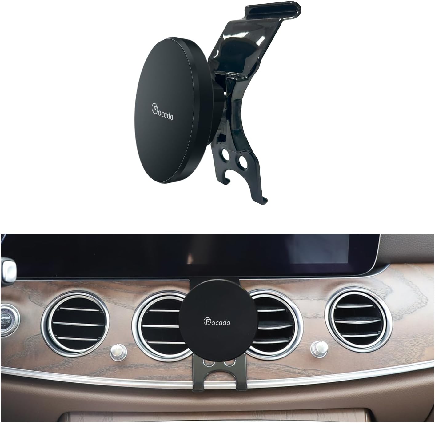 Car Phone Mount for Mercedes-Benz E-Class 2016–2023 & CLS 2018–2023,Vehicle-Specific Magnetic Phone Holder,MagSafe Compatible,360° Rotating Hands-Free Cell Phone Mount (Magnetic Holder)