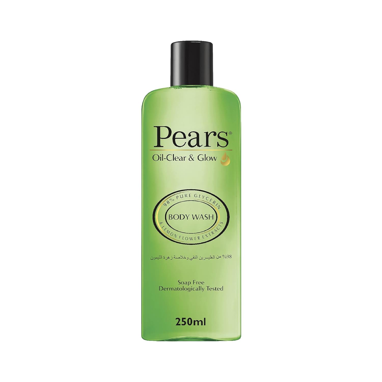 Pears Oil Clear & Glow Glycerin and Lemon Flower Extracts Body Wash 250