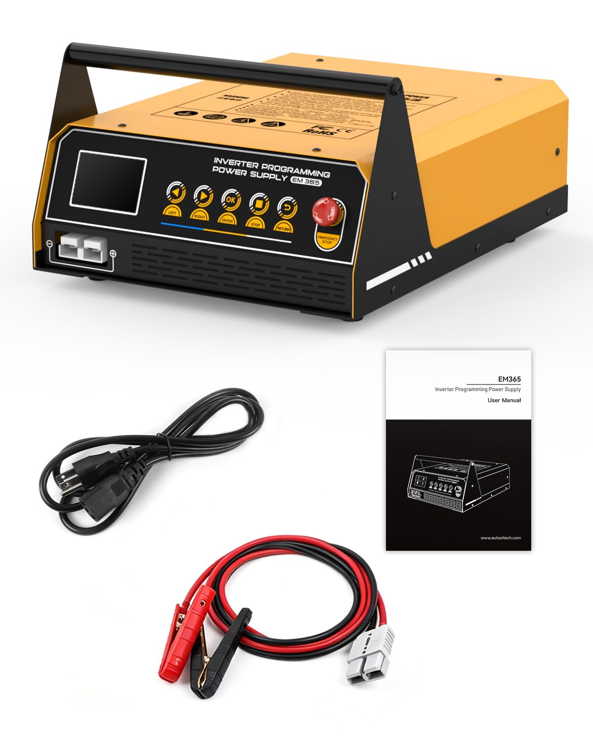 Vollautomatisches Batterieladegerät, Wechselrichter-Programmiernetzteil, Ladegerät und Starter, 3-in-1, Blitz-Neuprogrammierung, Schnellladung, Fahrzeug-Starthilfe, Batterie-Reparatur