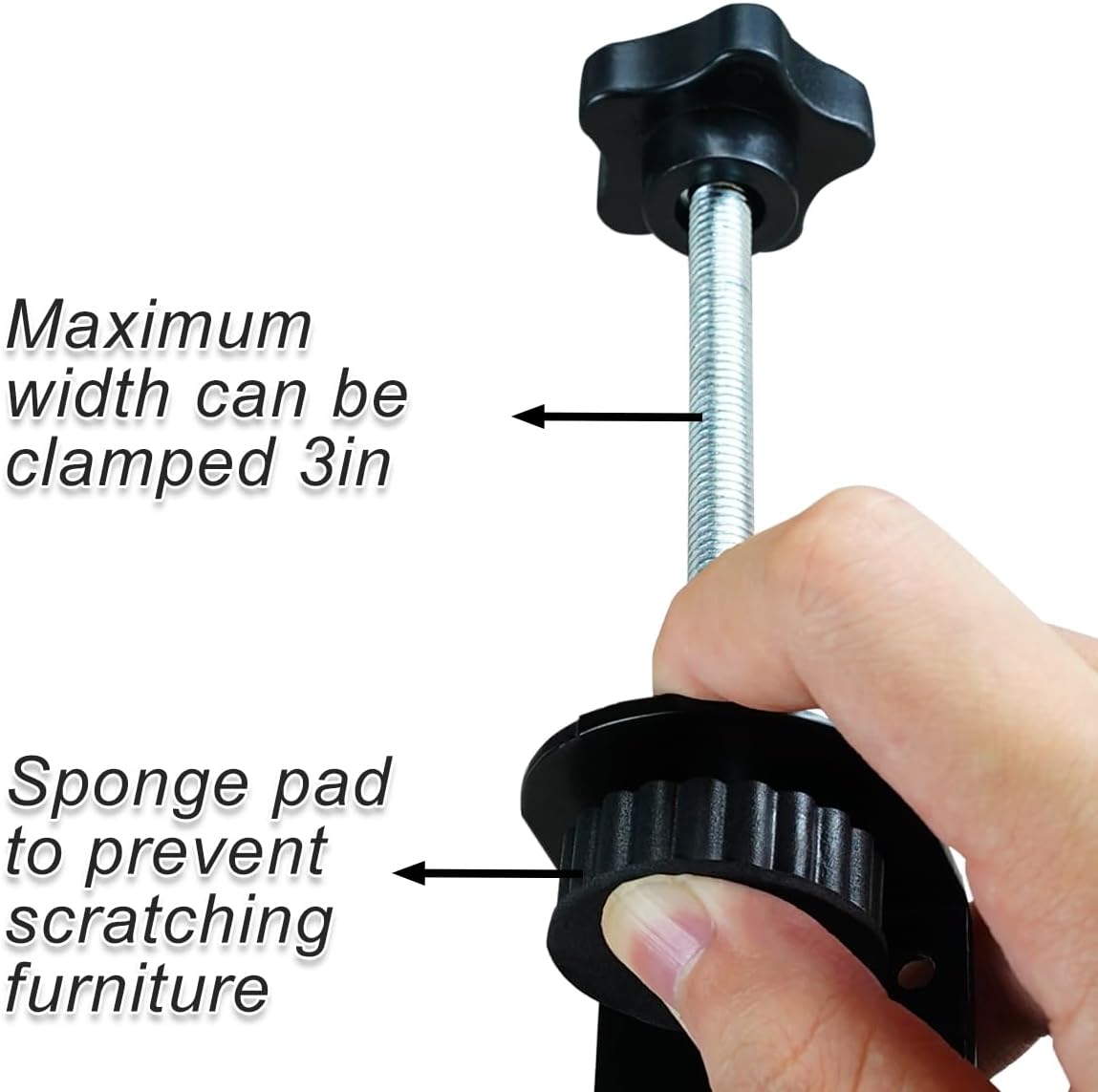 4 Sets Patio Furniture Clips, Adjustable Sectional Couch Sofa Funiture Clamps, Sectional Patio Couches Clips 3in Outdoor Wicker Furniture Clips