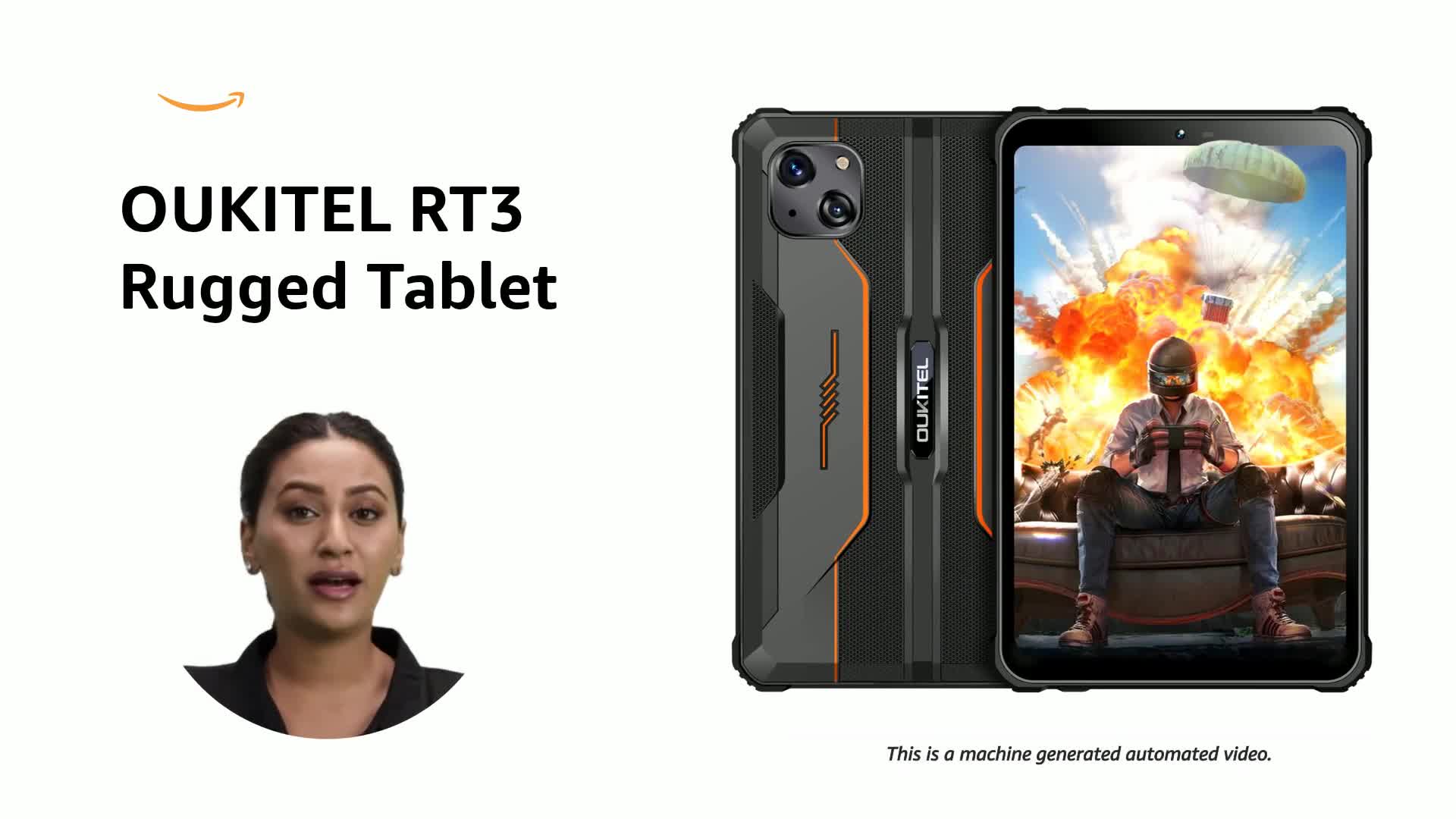 OUKITEL RT3 Rugged Tablet 8 Inch,Android 12 Mini Tablet IP68/IP69K