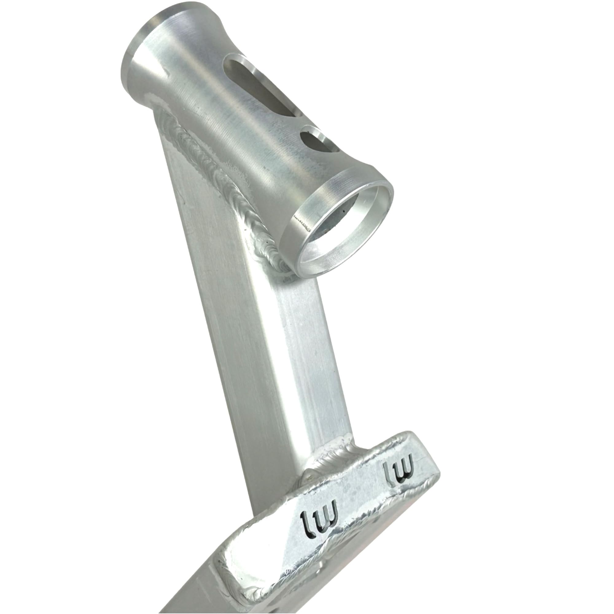 Longway Scooters Longway Kaiza V3 Park Deck hulajnoga wyczynowa, 480 mm, 1080 g, lekka + naklejka Fantic26 (srebrna Raw)