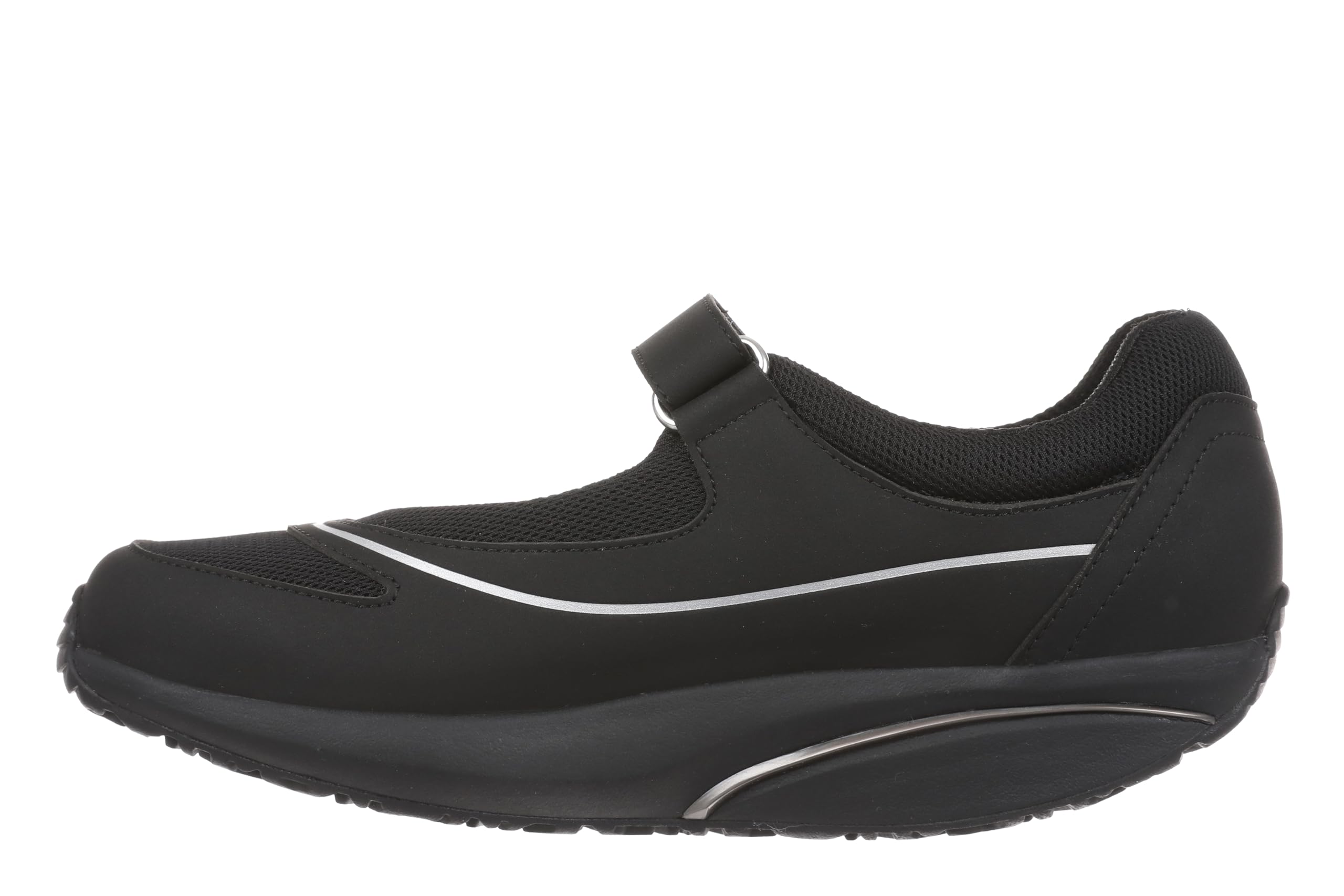 MBT BARIDI 2 Bailarinas de Mujer Estilo Deportivo. Zapatos para Caminar Anatómicos y Cómodos. Calzado Fisiológico Confort y Estabilidad con Suela Curva. Manoletinas Casual con Velcro