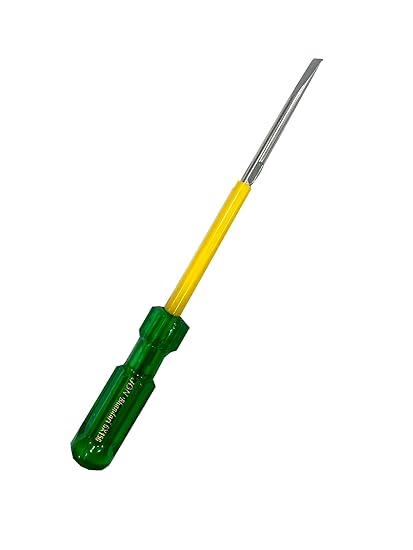 Jon Bhandari Tools Insulated Magnetic Two in One Screwdriver 6 x 150mm Slotted Flat - (minus) & Phillips + (star) (6 x 150mm)