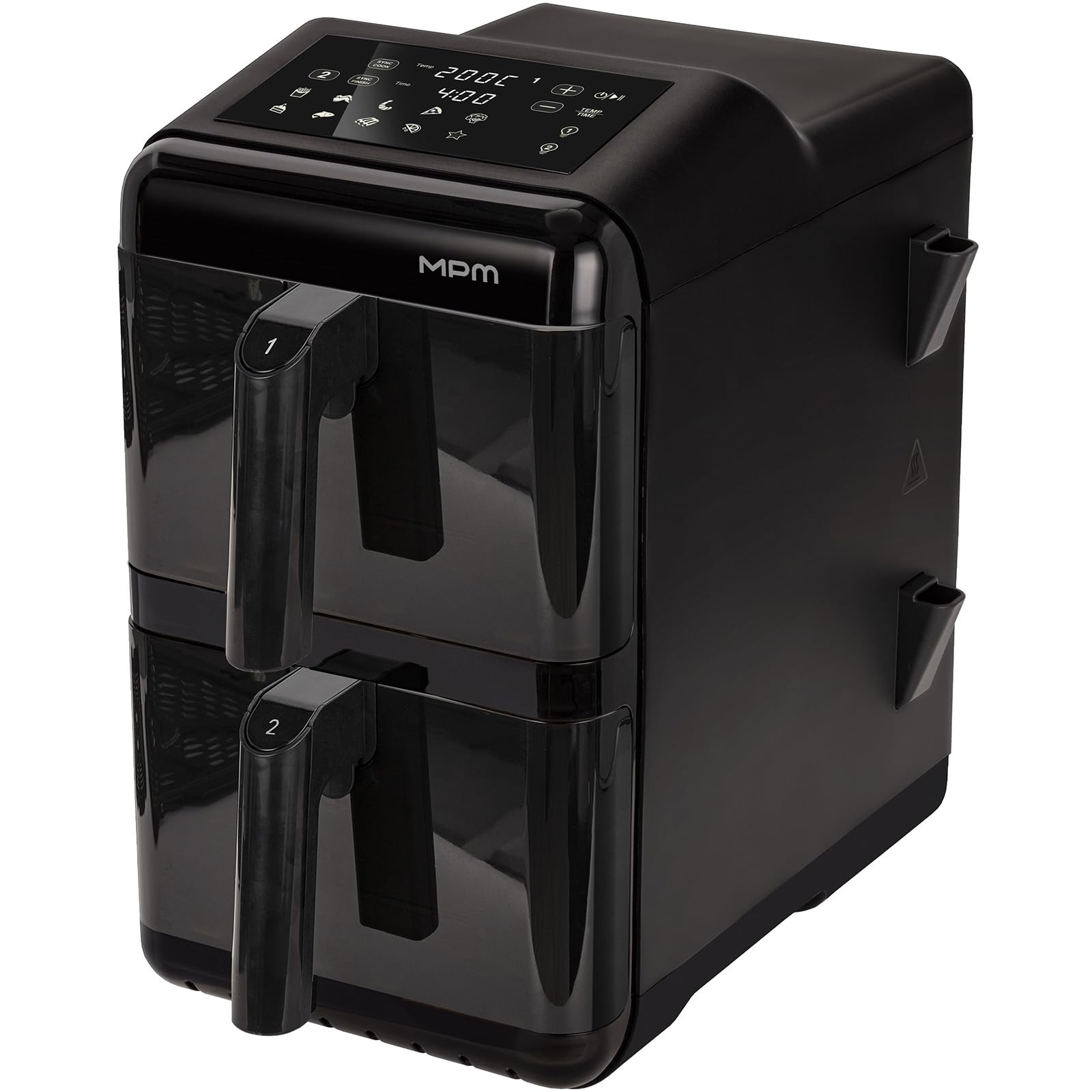 MPM Air Fryer Freidora de Aire Caliente 2 Cámaras XXL 12 L Superpuesta 3000 W