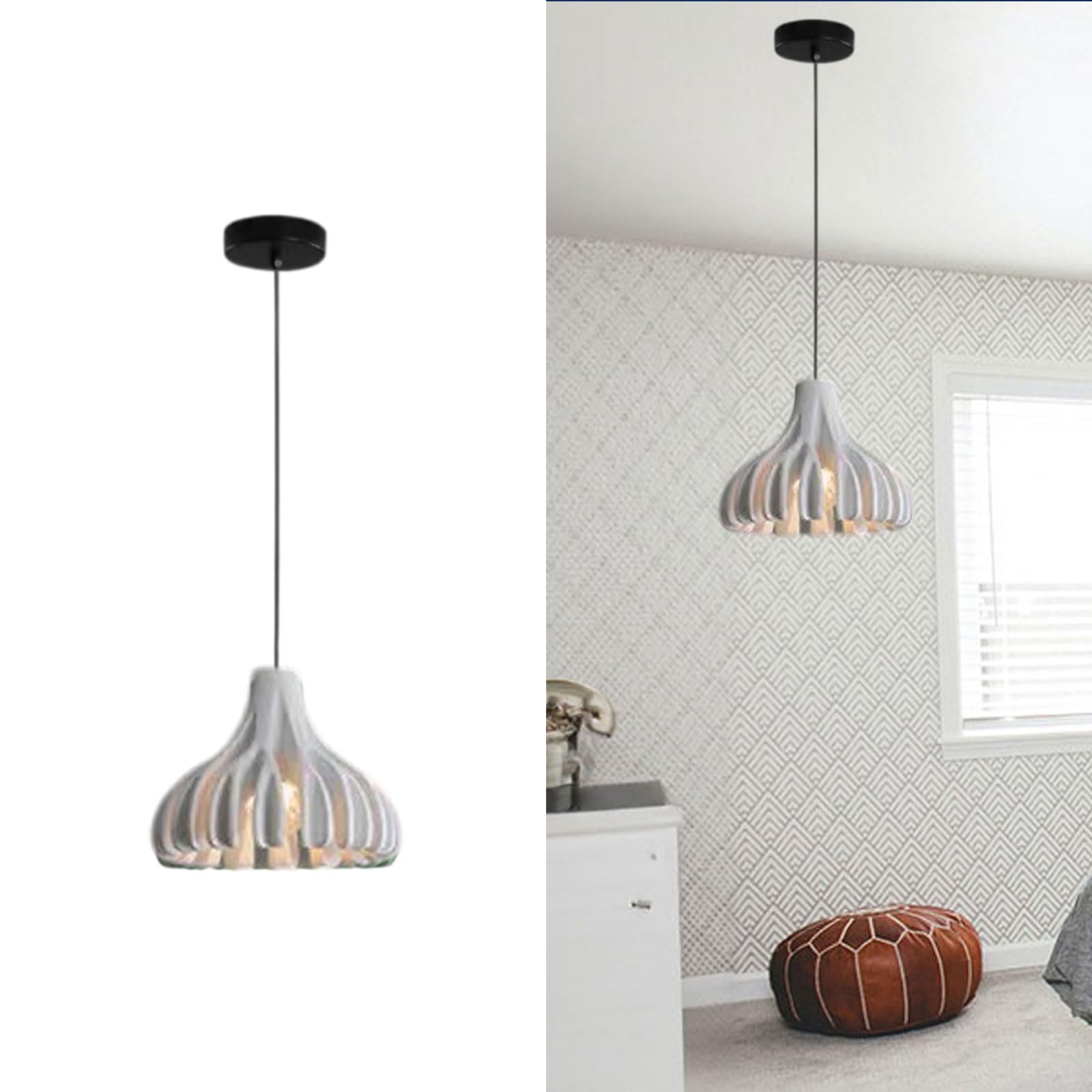 SYAXVOM Colorful Nordic Pendant Lamp - Adjustable 80in Chandelier for Bedroom, Living Room, Dining | Minimalist Lighting Fixture(E)