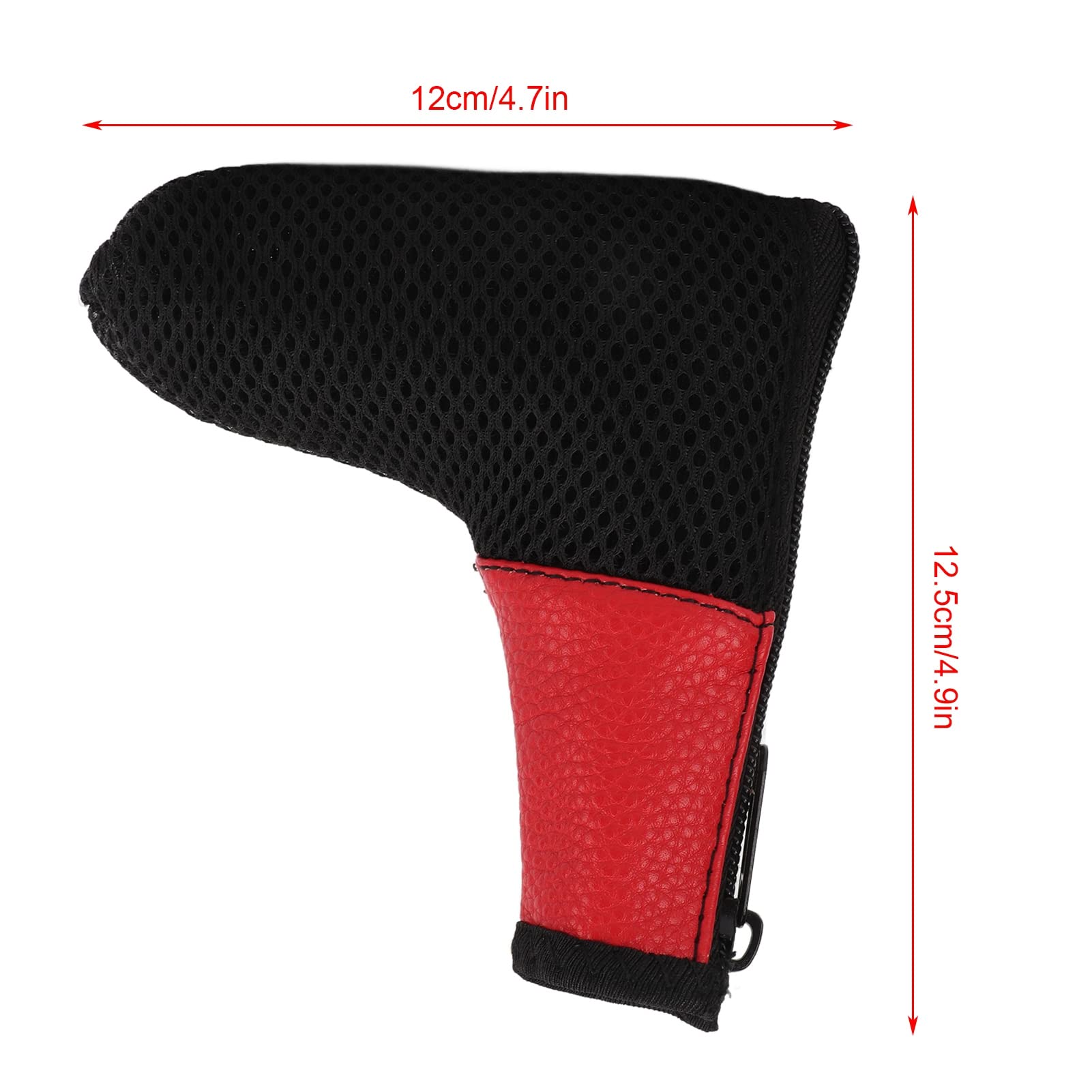 Cubierta para la Cabeza del Putter del Palo de, Cubierta de la Cabeza del Palo de de Malla Impermeable a Prueba de Polvo Lavable para la Protección del Taco(rojo)