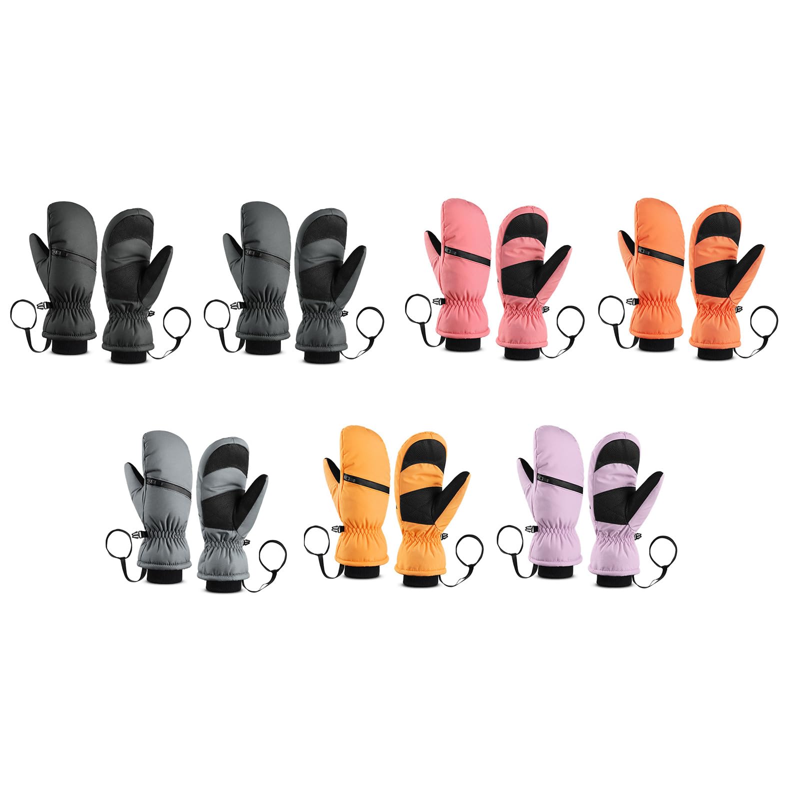 Guanti da snowboard resistenti all'acqua pratici guanti da sci touchscreen guanti caldi guanti invernali per uomo donna