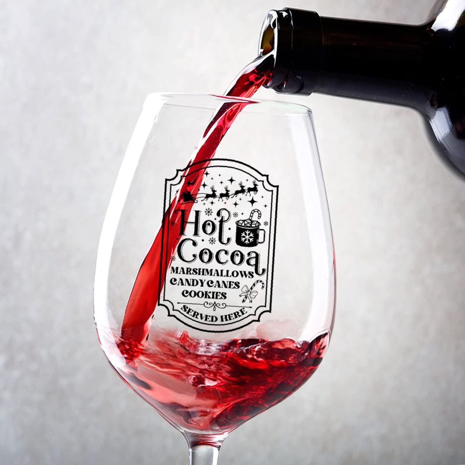 Verres à vin originaux en lot de 2 style confiserie et bonbons pour cadeau de couple