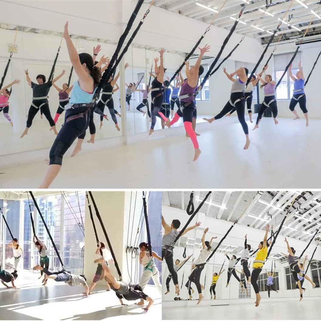 Juego de suspensión de bandas elásticas para baile en casa, gimnasio, entrenamiento – Cinturón de resistencia de cuerda elástica de gravedad para yoga, equipo profesional para construcción muscular de