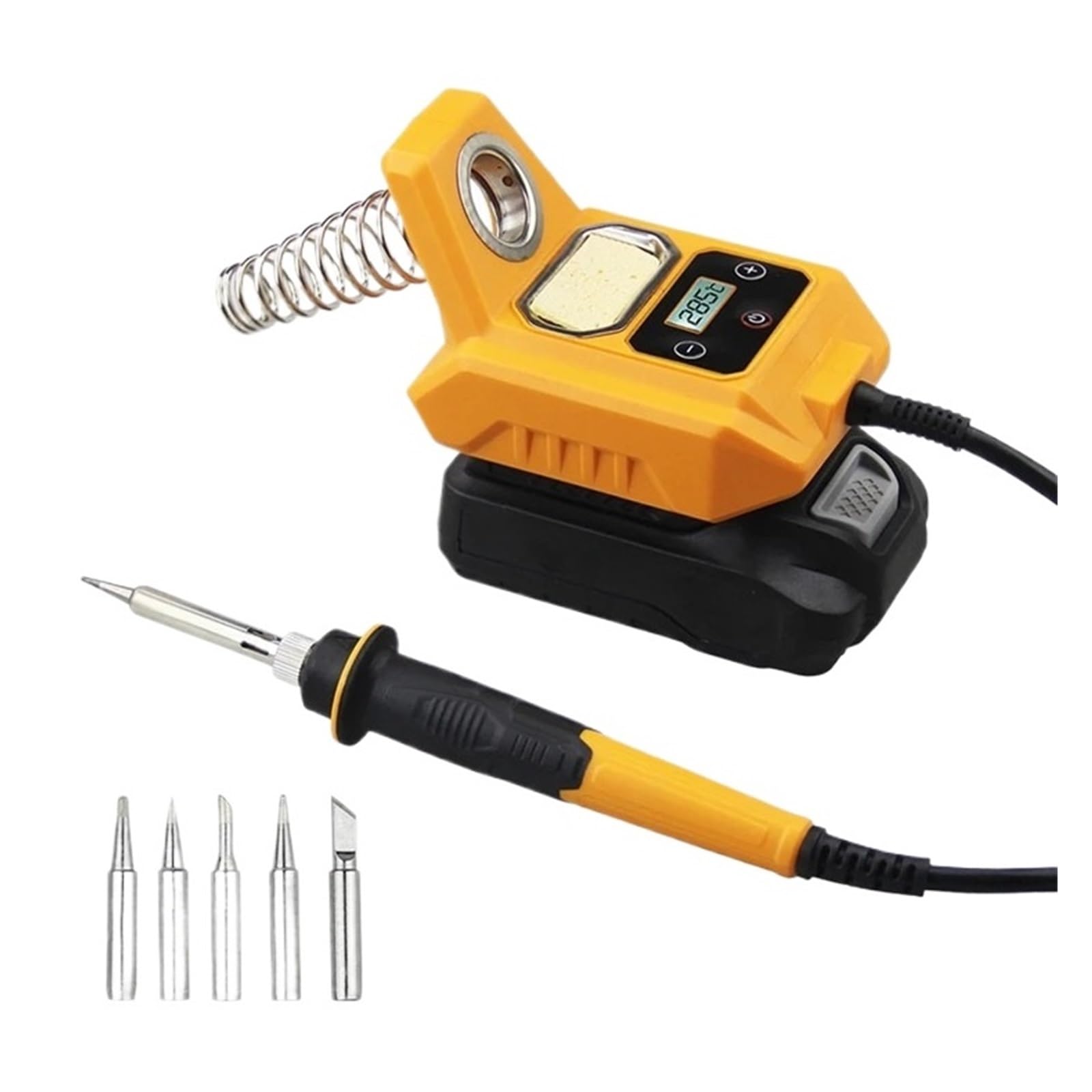 Bezprzewodowa Stacja Lutownicza Do Akumulatora 20 V Max - Elektryczna Z Cyfrowym Wyświetlaczem LCD Szybkie Nagrzewanie
