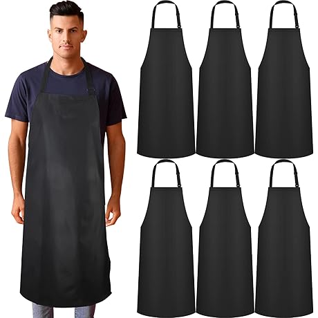 6-Piece Waterproof Vinyl Apron: Your Culinary Fortress Against Mess