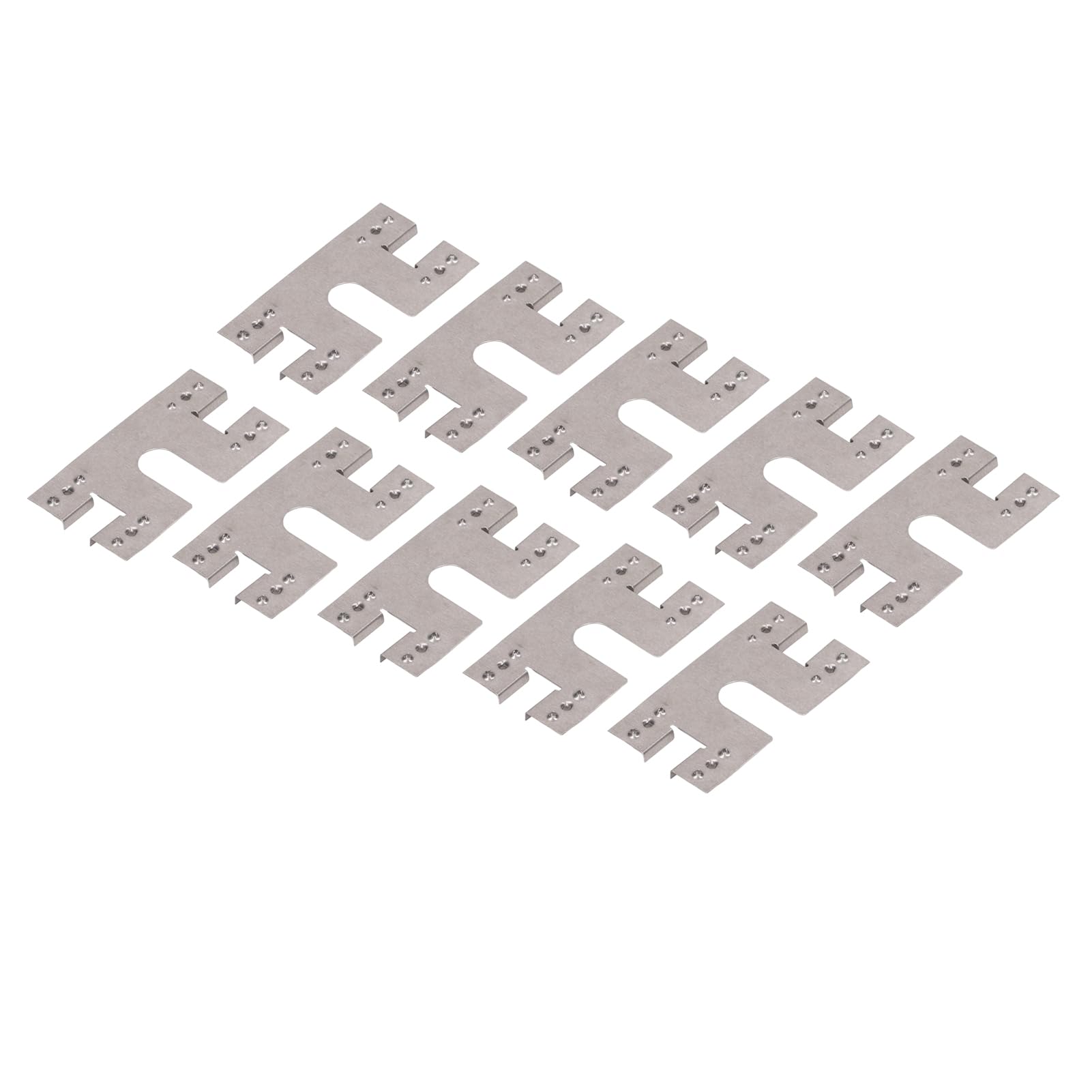 Lot De 100 Joints Conducteurs De Mise à La Terre En Acier Inox 304 Pour Installation Solaire - Compatibles Rails 30x40 T - Protection Foudre Et Terre