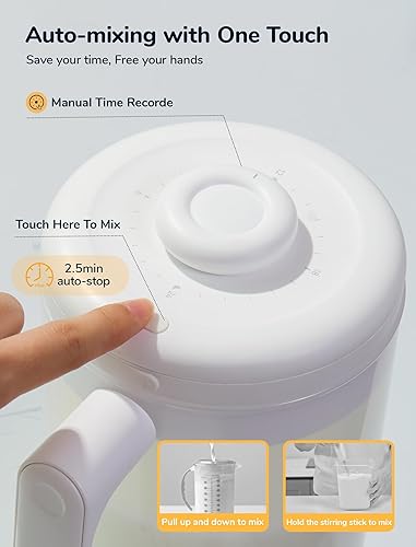 Miniatura 3 de Jarra de fórmula eléctrica, jarra de mezcla de fórmula para bebés de 36 onzas, mezclador automático de fórmula para bebés, jarra de leche materna