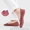 Murmorers Calcetines Invisibles para Mujer, Antideslizantes de Nailon Finos y Suaves para Mocasines y Zapatos Planos 6 Pares 6