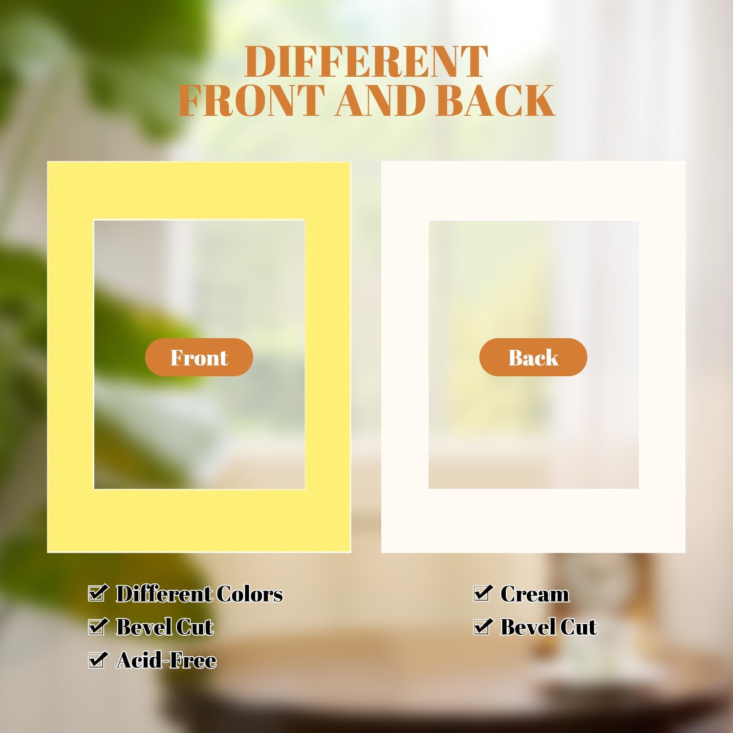 15 Pack Picture Frame Mats, Mixed Colors 11x14 Picture Mats for 8 x10 Photos, Core Bevel Cut Pictures Frames Matting for Photo, Watercolor, Artworks, Prints - Image 4