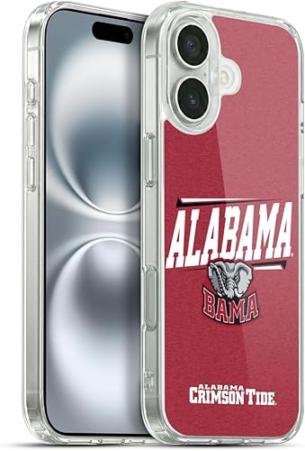 Miniatura 297 de Head Case Designs Funda de gel con logotipo oficial de la Universidad de Alabama UA [protección de grado militar] compatible con Apple iPhone 11