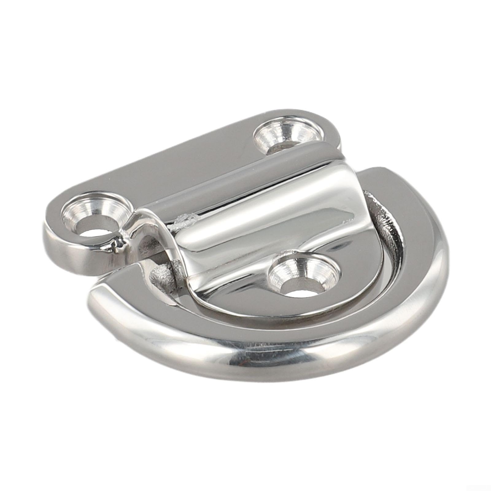 YJDOORPLAY Stainless Steel Folding Pad Eye D Ring for Securing Boats, Trucks, and Trailers
