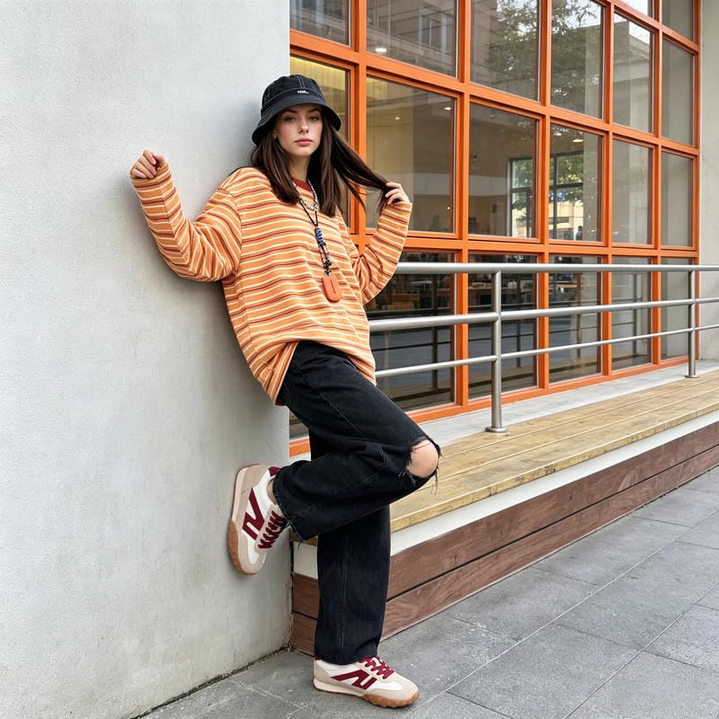 Image of Sneakers for Women Retro Fashion Trendy Sneakers with Foam Insole Casual Shoes for Walking Tennis Classic Non-Slip Comfort Shoes
