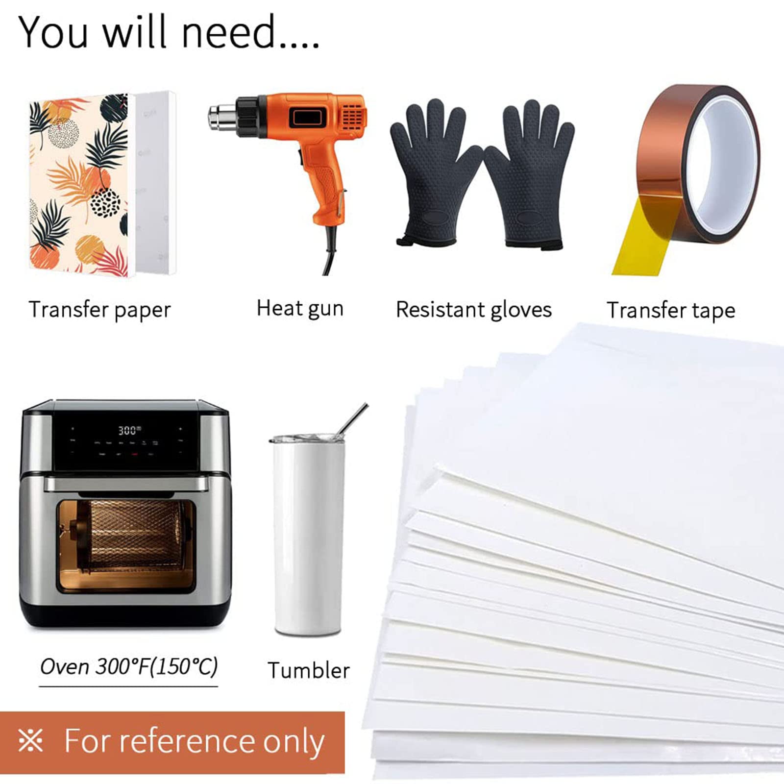 Muloo 100 PCS Shrink Wrap For Sublimation Tumbler Convenient Efficient Easy To Use For Mugs Cups Water Bottles Sublimation Heat Transfer Shrink Wrap