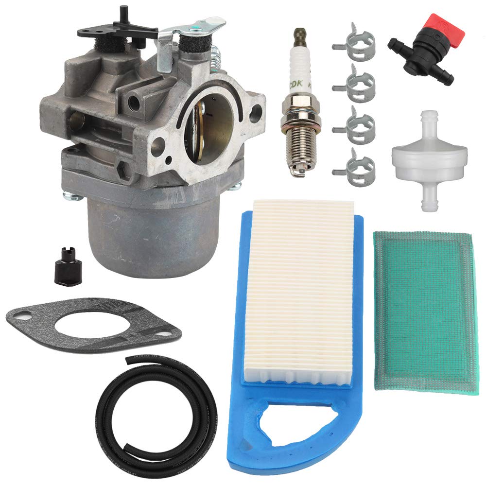 Harbot 593432 Carburetor + 794421 797007 698413 Air Filter 697292 Pre-Filter for Briggs & Stratton 794653 791266 215000 Engine