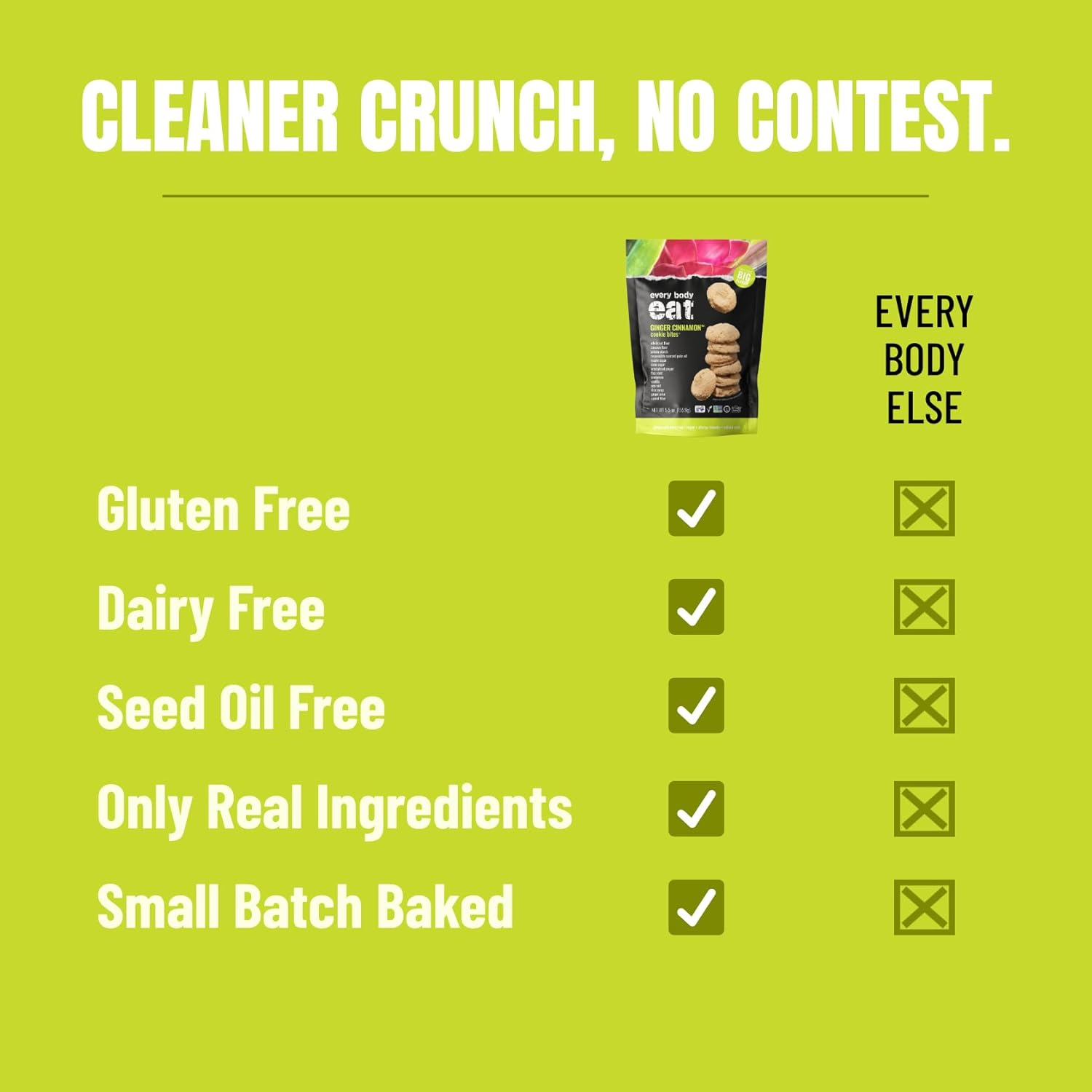 Every Body Eat Ginger Cinnamon Cookie Bites, 5.5 OZ