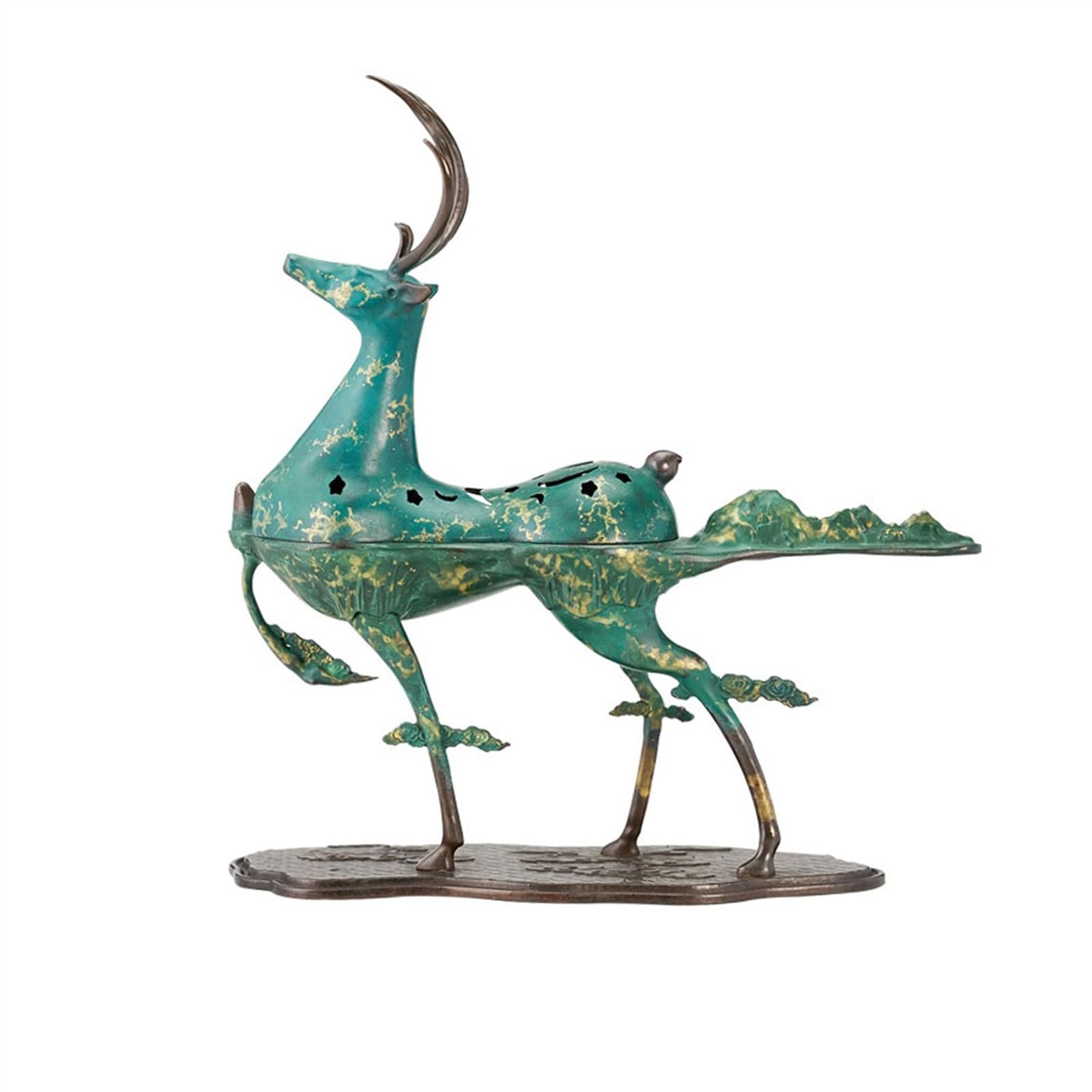 Incense Holders Home Incense Burner Study Office Holder Creative Deer Shaped for Meditation, Yoga