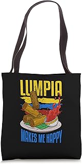 Lumpia Makes Me Happy Food Culture Filipino Tote Bag