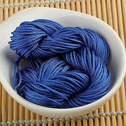 WEDSA Haute qualité 1mm 20M Noeud Chinois Cordon Queue de Rat Satin tressé chaîne mélangée 29 Couleurs pour Bricolage Corde résultats de Bijoux perles-10