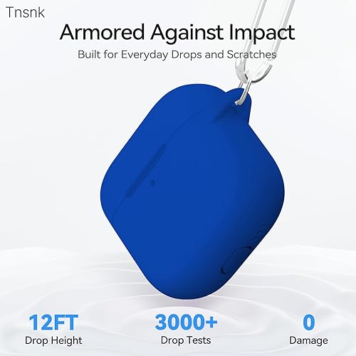 Miniatura 84 de Funda para AirPods 4, color rosa con kit de limpieza, funda de silicona suave para Airpod 4, compatible con Apple Airpods de 4ª generación 2024,