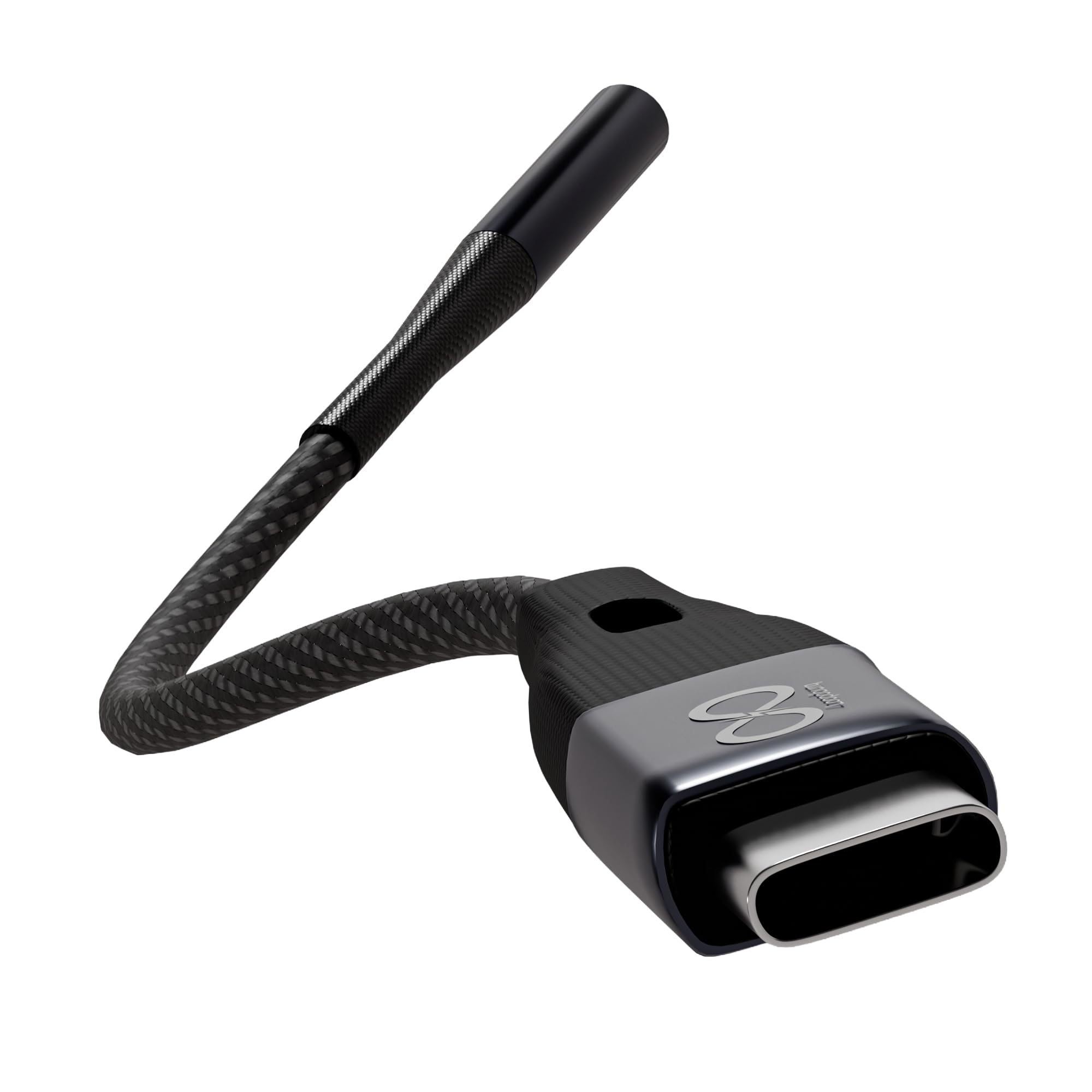 Loopoburq Type C to 3.5mm Audio Jack Adapter Cable | USB C to AUX Connector | Hi-Fi Sound for Music & Gaming | Nylon Braided, Silver Shielded Wire with Carry Pouch