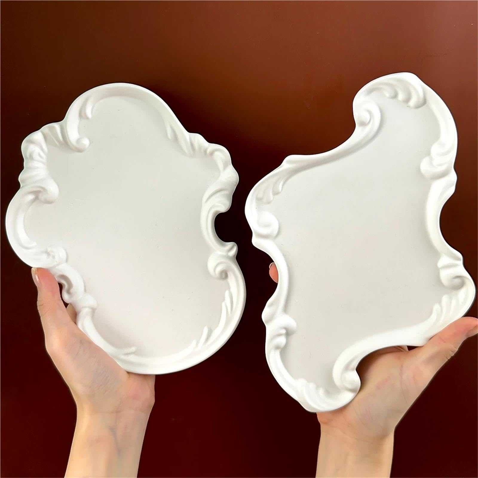 Stampi in Silicone per Ali d'Angelo Vassoio portaoggetti Stampo in Silicone in Rilievo Fai da Te Artigianato Realizzazione di stampi in Gesso(201 * 160 * 20mm)
