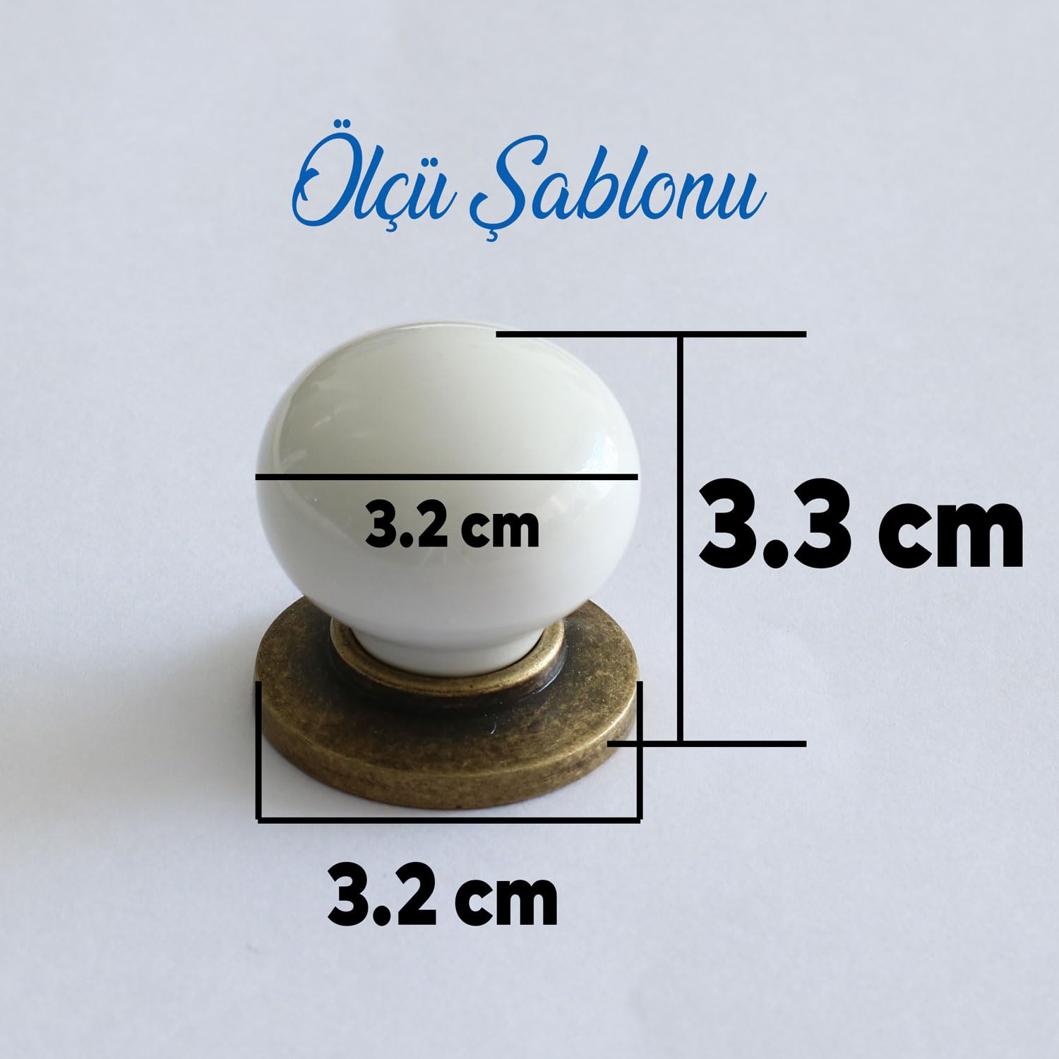 Badem10 Gerçek Porselen Kulp Antik Sarı Düğme Mobilya Mutfak Dolabı Çekmece Dolap Kulpları Kapak Kulpu Kulbu