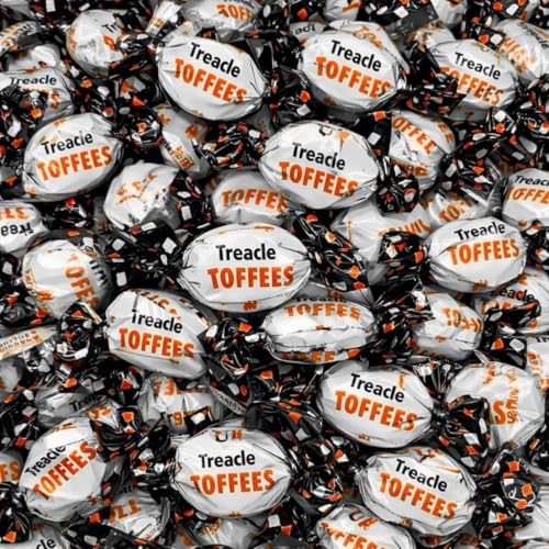 GROBITS - Treacle Toffee 500g Soft Chewy Traditional British Sweet Bulk Bag for Sharing Parties Gifts & Nostalgic Treats