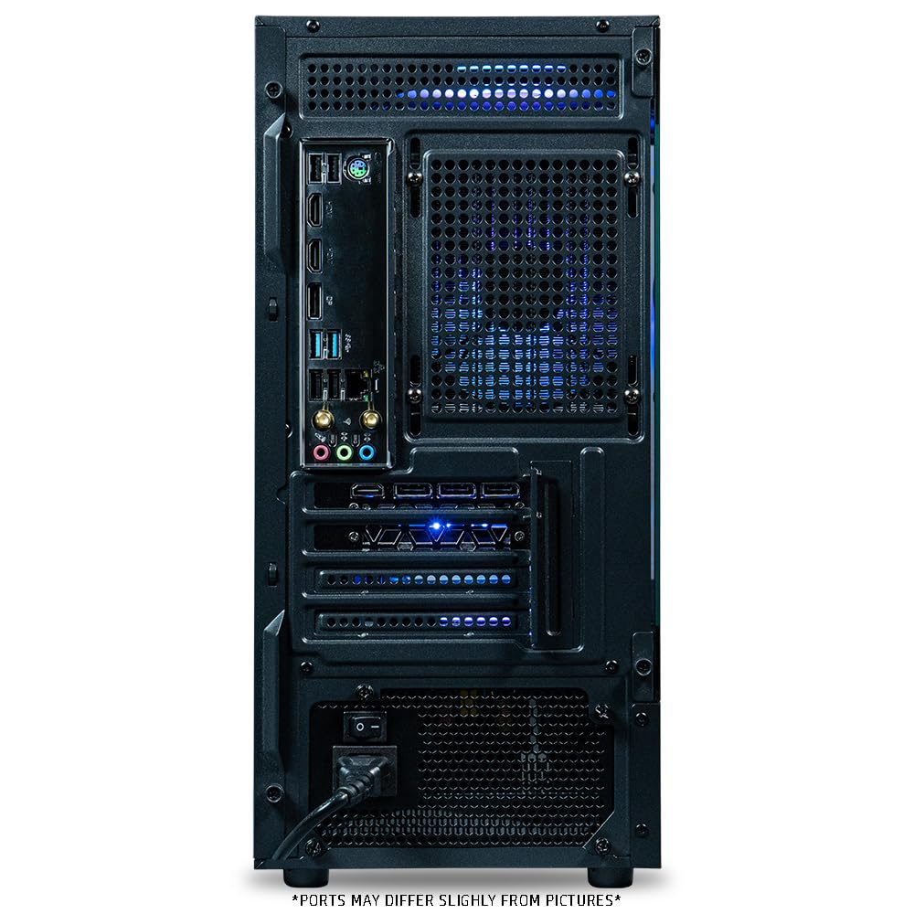 VIPRTECH Stryker 4.0 Gaming PC, Ryzen 7, RTX 5060 8GB, 16GB/1TB, Onyx Black | AMD Ryzen 7 4.4GHz Liquid Cooled, RTX 5060 8GB, 16GB DDR4 RAM, 1TB SSD, 700W PSU