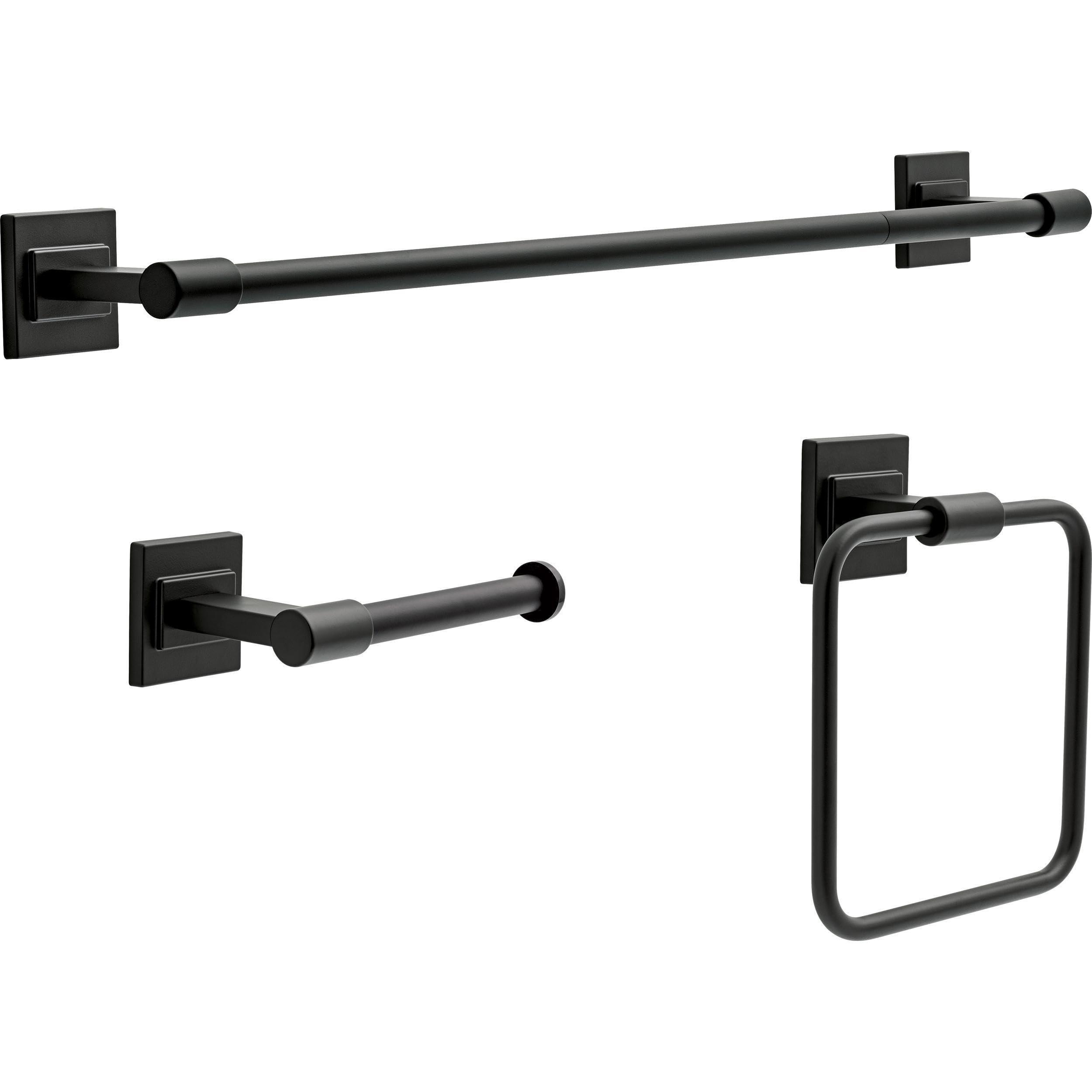 Barre serviette 61 cm et anneau Delta Faucet McLaren séchage rapide