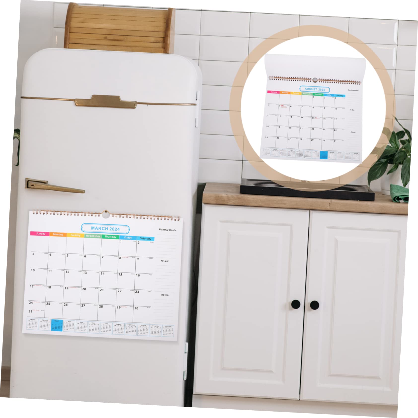 Lurrose 3stücke Wandkalender Mit Monaten Handreißbar Praktischer Monatlicher Planer Für Büro Und Zuhause Platzsparend Und Vielseitig Einsetzbar Für Termine Und Ereignisse