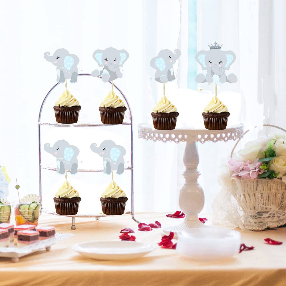 Lot De 45 Décorations De Gâteau En Forme De Bébé Éléphant