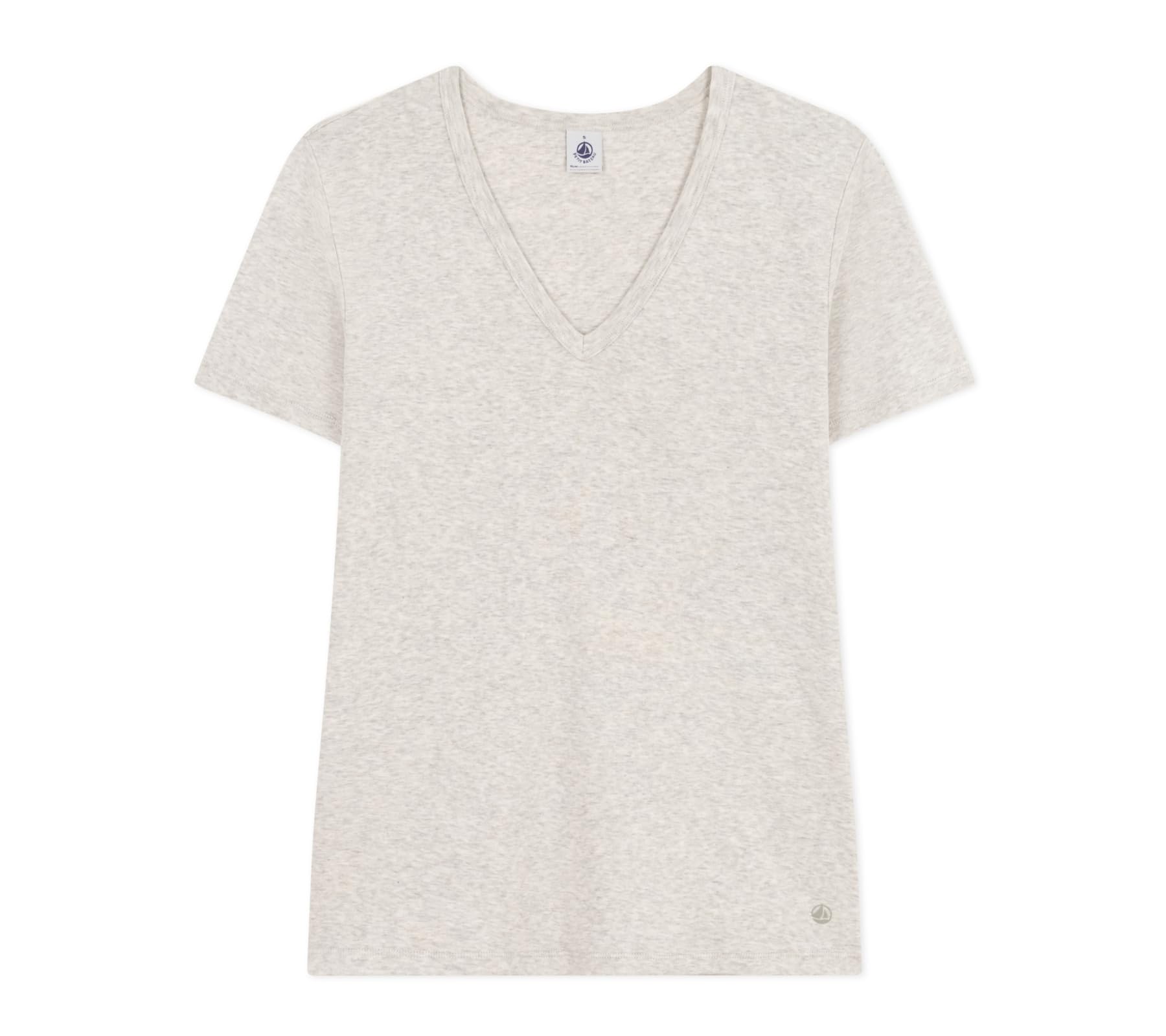 Petit Bateau Women’s A0a1i Short Sleeve T-Shirt, Gray, M