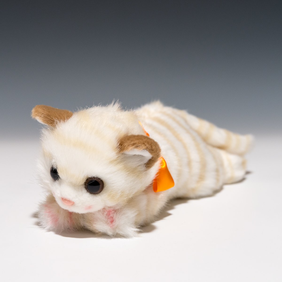 たけのこ リボンネコ ぬいぐるみ ミケ 茶 ベージュ クロ ジョイフル