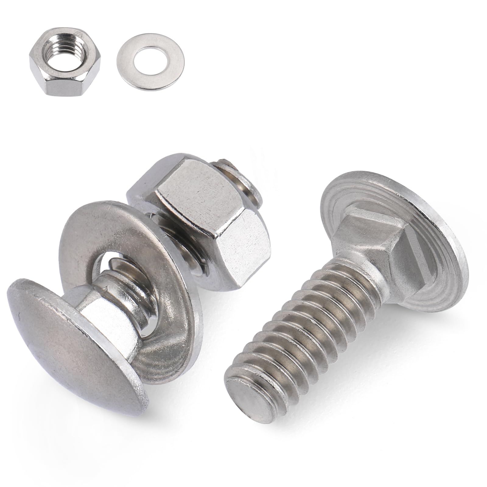 Stainless Steel Carriage Bolts - 24 Sets -9