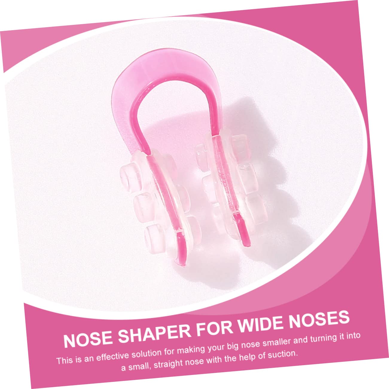 Pinzas para Moldear la Nariz Ajustables y Suaves de Silicona y Plástico, 10 Unidades para Uso en Casa y Oficina, Moldeador y Levantador Nasal Eficaz