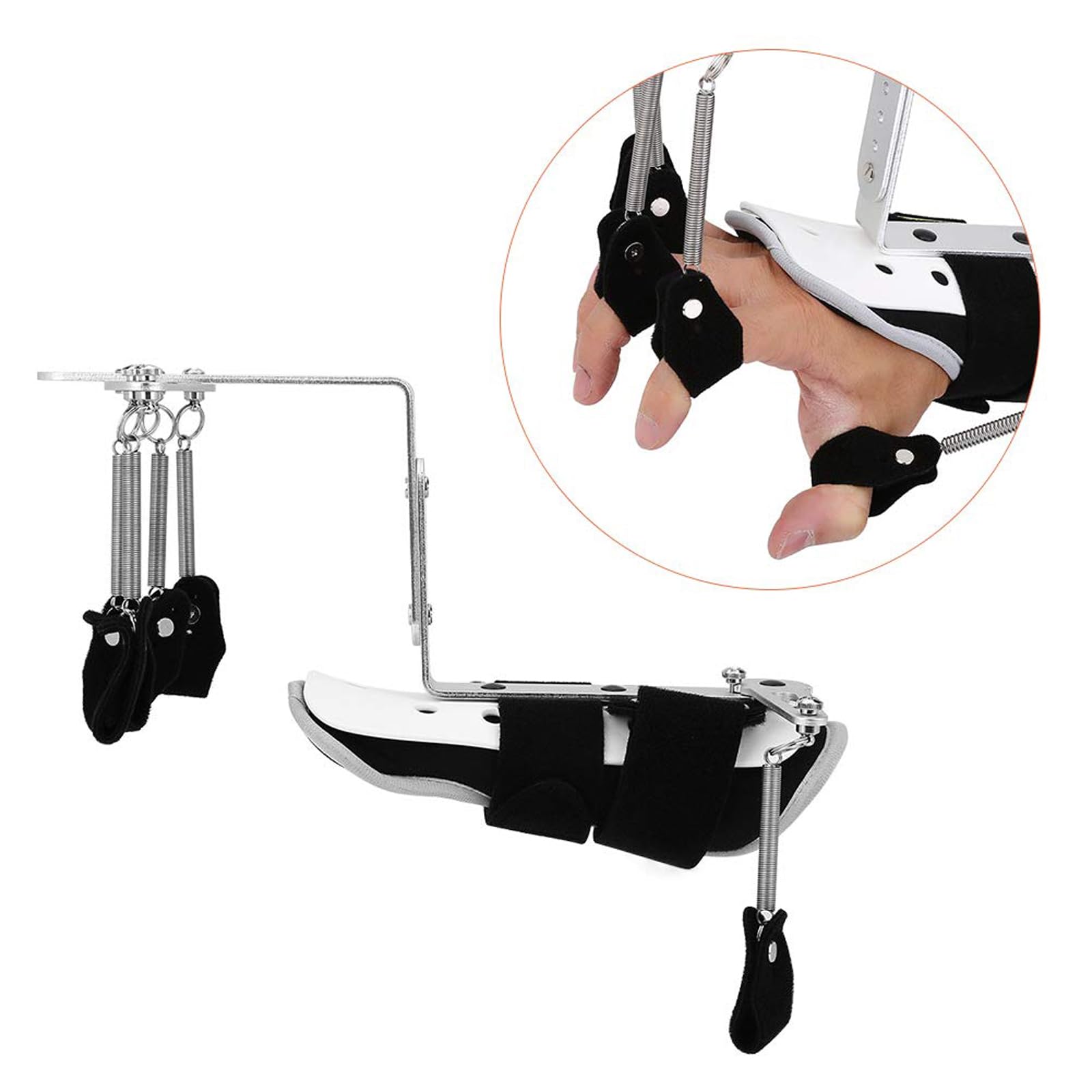 CUSMA Ortesis Ajustables para Muñeca Y Dedo, Dispositivo De Entrenamiento para Rehabilitación De Manos, para Ejercicios De Tendones De Pacientes con Hemiplejia por Accidente Cerebrovascular